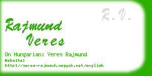 rajmund veres business card